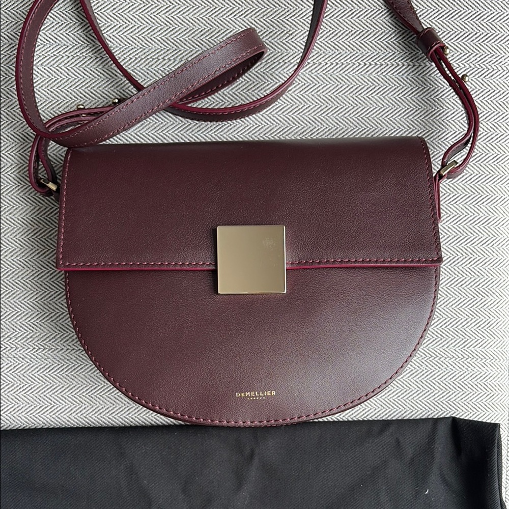 DeMellier London Oslo Crossbody Bag in Burgundy
